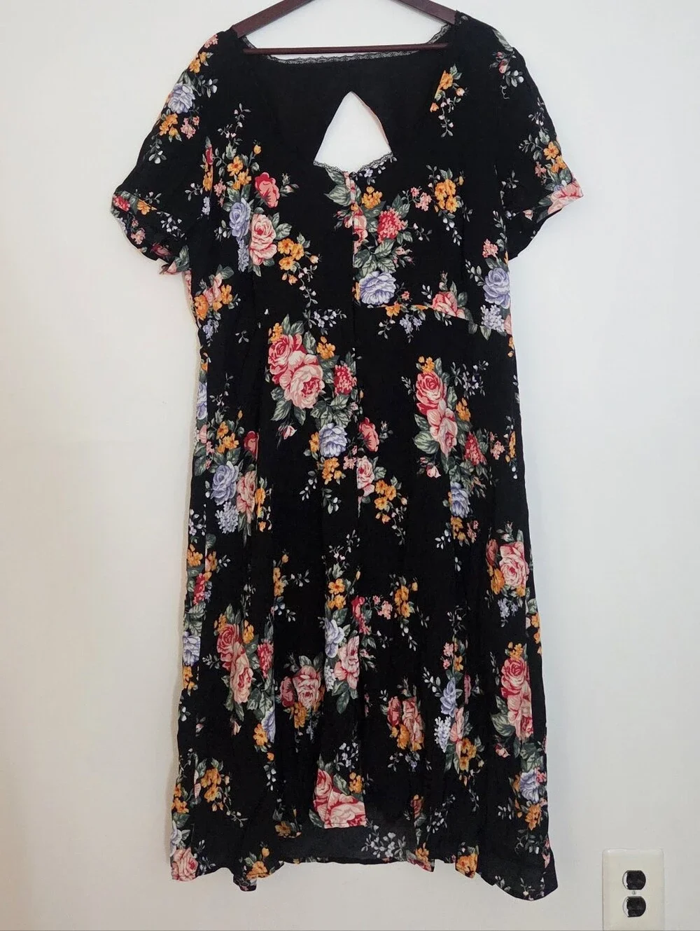 Button Front Midi Dress - Picture 4 of 14